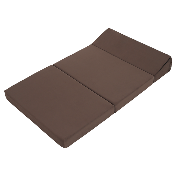 Saltea pliabilă/fotoliu extensibil, 2 în 1, maro Taupe, VEDIS-poza 4-Dacenergy.ro
