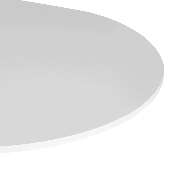 Masă extensibilă de dining, albă, 100x100-140x75 cm, ABERO TIP 1-poza 9-Dacenergy.ro