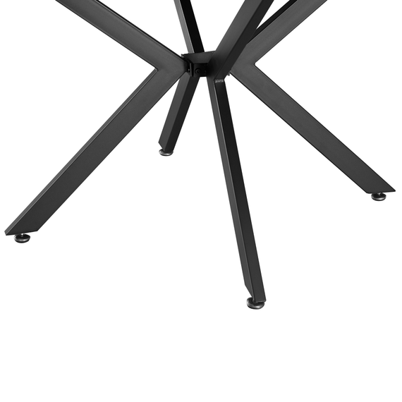 Masă extensibilă de dining, stejar deschis/neagră, 100x100-140x75 cm, ABERO TIP 1-poza 2-Dacenergy.ro