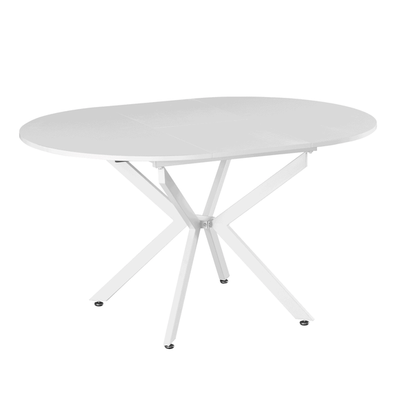 Masă extensibilă de dining, albă, 100x100-140x75 cm, ABERO TIP 1-poza 4-Dacenergy.ro