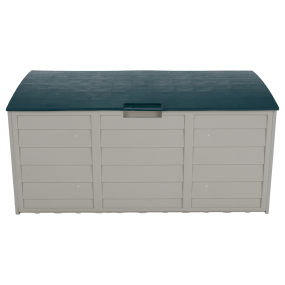 Cutie de depozitare pentru grădină, gri/verde, KORTEZ-poza 2-Dacenergy.ro