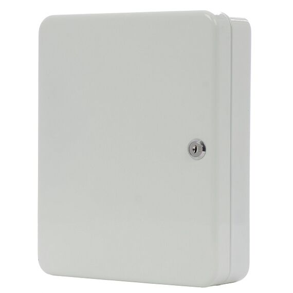 Caseta pentru chei DacEnergy©, confectionata metal, pentru 93 de chei, 24.5 x 30 x 8.5 cm, alba-Dacenergy.ro