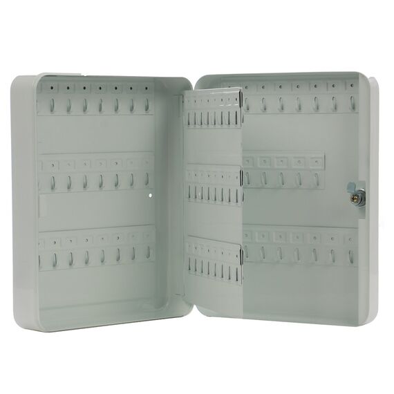 Caseta pentru chei DacEnergy©, confectionata metal, pentru 93 de chei, 24.5 x 30 x 8.5 cm, alba-poza 3-Dacenergy.ro