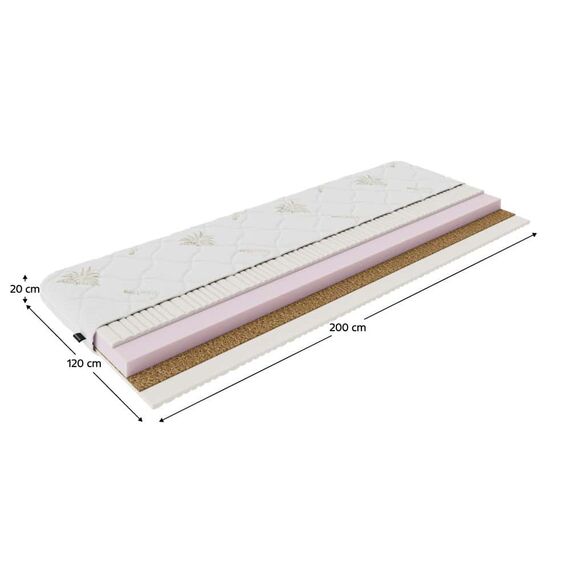 Saltea, spumă, 120x200, SILVERHARD NEW-poza 2-Dacenergy.ro