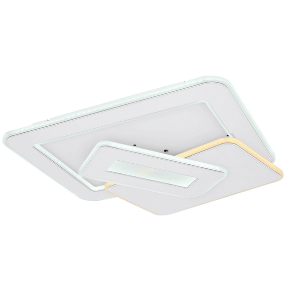 Plafoniera LED inteligenta, compatibila cu Smart Alexa si Home, 50 W, 2800 lm, lumina calda / rece, functie cu memorie, lumina de veghe, reglaj luminozitate, telecomanda, alb-poza 8-Dacenergy.ro