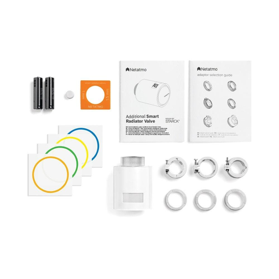 Kit termostat de ambient si 9 capete termostat smart pentru calorifer Netatmo, WI-FI, cu afisaj digital LCD, compatibile cu IOS sau Android, control de la distanta, detectare fereastra deschisa, programabil, Numar piese: 10-poza 5-Dacenergy.ro