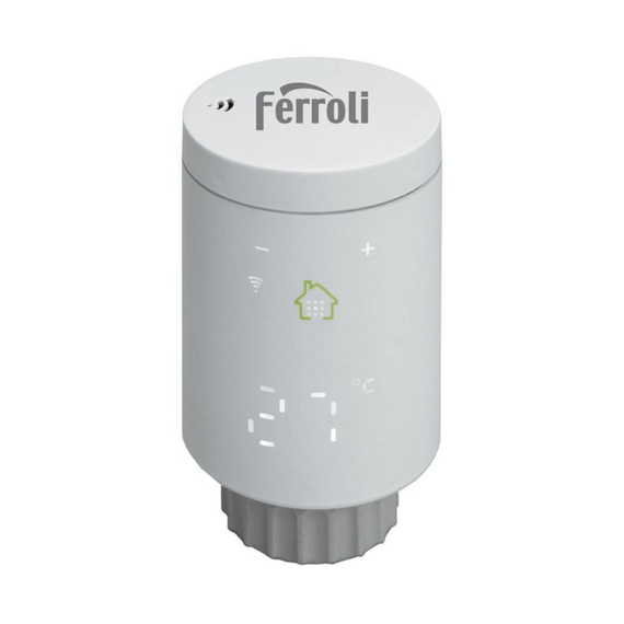 Kit controler gateway si 1 cap termostat smart pentru calorifer Ferroli, Wi-Fi, control de la distanta, siguranta pentru copii, detectare fereastra deschisa, afisaj digital, programabil, alb, Numar piese: 2-poza 3-Dacenergy.ro