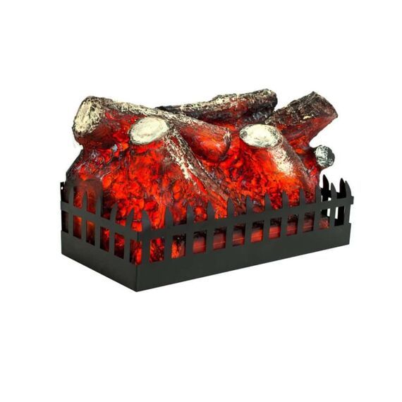 Focar semineu electric, incorporabil, fara incalzire, 3D efect, temporizator, siguranta pentru copii, buton On/Off, iluminare LED, control manual, protectie la supraincalzire, 476 x 259 x 218 mm, negru-Dacenergy.ro
