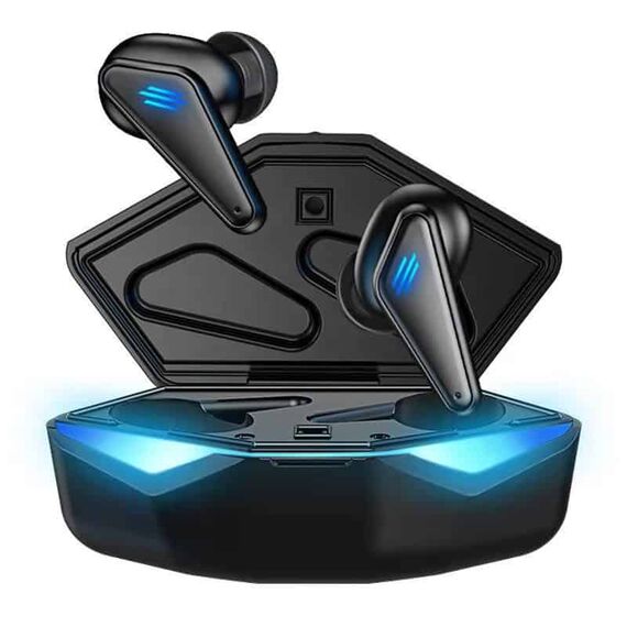 Casti gaming DacEnergy©, Bluetooth 5.0, Wireless, stereo la 360 de grade, microfon incorporat, IPX5 Impermeabil, design ergonomic, culoare negru-poza 2-Dacenergy.ro