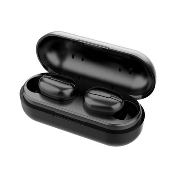 Casti Wireless DacEnergy©, Bluetooth 5.0, pairing automat, sunet Hi-Fi, reducere inteligenta a zgomotului, control buton multifunctional, microfon incorporat, IPX6 Impermeabil, culoare negru-poza 2-Dacenergy.ro