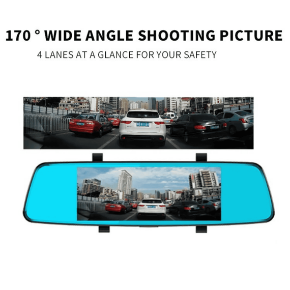 Camera auto oglinda retrovizoare cu ecran tactil DacEnergy©, cu unghi larg 170 grade, Full HD 1080 P, display 5,5 inchi IPS, detectie miscare, inregistrare in bucla, senzor G, mod parcare-poza 5-Dacenergy.ro
