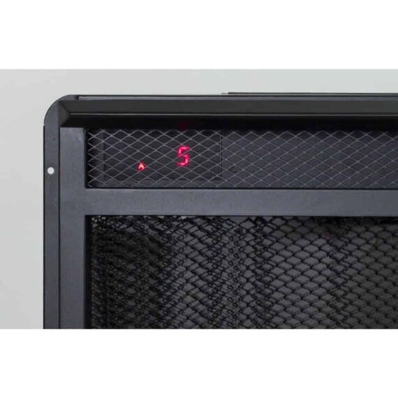 Focar semineu electric, metal, 3D efect, aeroterma, luminozitate reglabila a flacarii, telecomanda, temporizator, iluminare LED, protectie la supraincalzire, 1.5 kW, 711 x 506 x 218 mm, negru-poza 3-Dacenergy.ro