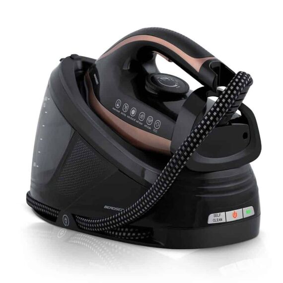 Statie de calcat cu abur, talpa ceramica cu micro-canale, autocuratare, protectie la supraincalzire, rezervor de apa de 1500 ml, abur vertical, reglare temperatura, oprire automata, 3000 W-Dacenergy.ro