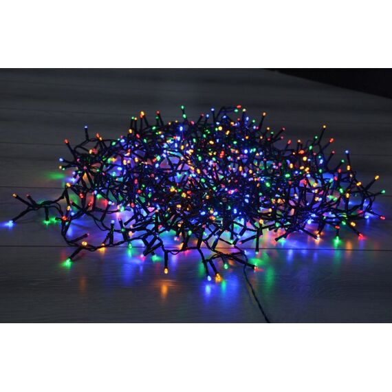 Instalatie brad Craciun DacEnergy©, 700 LED-uri cu lumina multicolore, 6 W, lungimea de 14 metri, controler, 8 jocuri de lumini, interior / exterior-poza 2-Dacenergy.ro