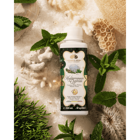 Parfum rufe concentrat Cashmere Aroma Mediterranean Cypress, parfum elegant si persistent, 200 ml, 40 spalari, Parfum: Mediterranean Cypress-poza 3-Dacenergy.ro