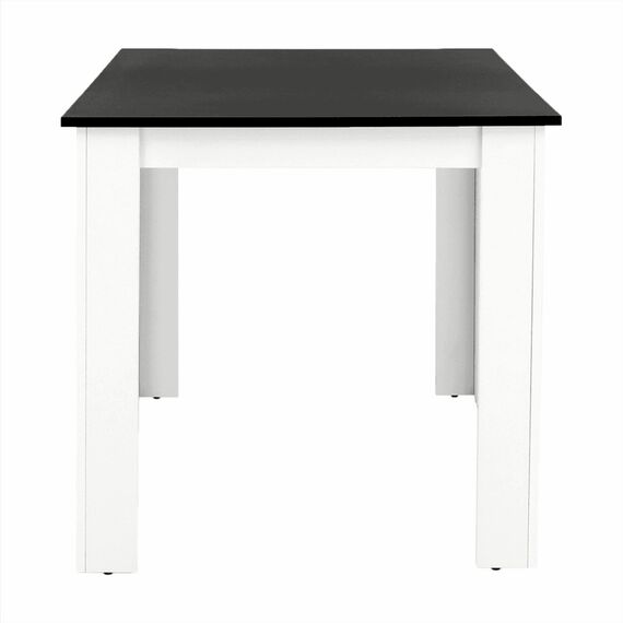 Masă dining, alb/negru, 120x80 cm, KRAZ-poza 6-Dacenergy.ro