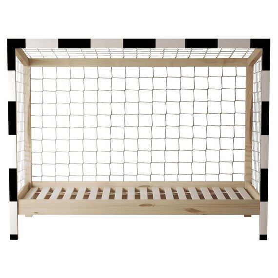 Pat Montessori, natural/alb/negru, 90x200, FUTAL-poza 3-Dacenergy.ro