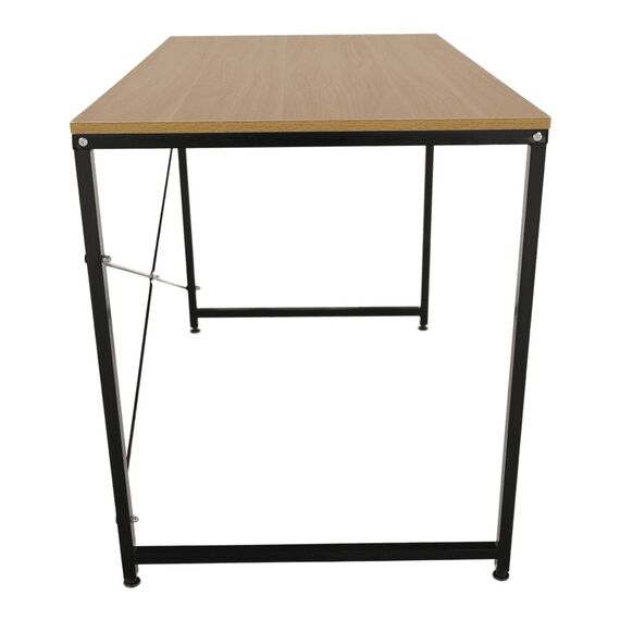 Birou, stejar/negru, 120x60 cm, MELLORA-poza 5-Dacenergy.ro