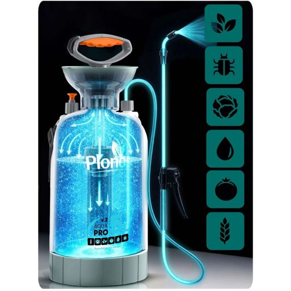Pompa de stropit manuala, material PE durabil, lance reglabila pana la 83 cm, palnie incorporata, curea de umar intarita, reglabila, 5 litri, 2, 76 bari, inaltime 57 cm, verde-poza 11-Dacenergy.ro