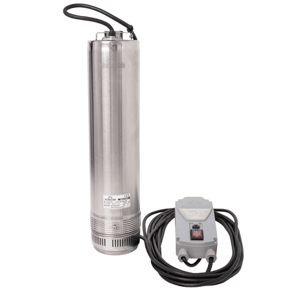 Pompa submersibila ape curate Wasserkonig, realizata din PPO si inox, inaltime maxima de refulare 62 m, puterea 1550 W, debit 6600 l/h, 560 x 210 x 126 mm-poza 5-Dacenergy.ro