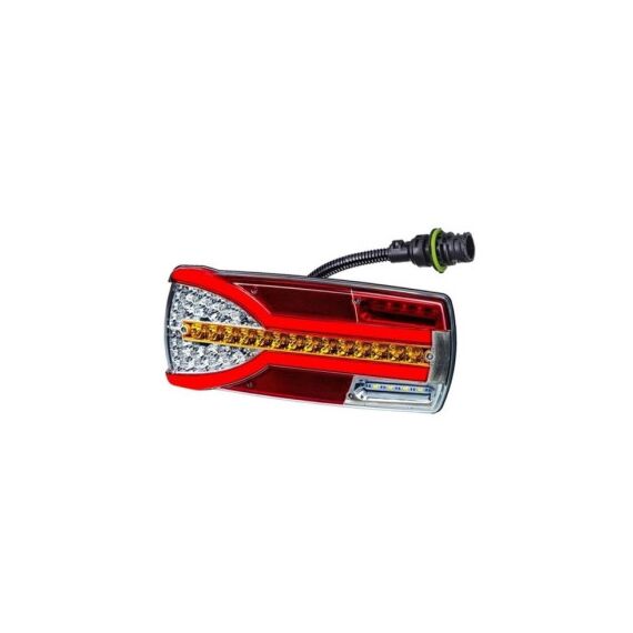 Lampa stop 305x132, 7 functii, ceata, mers inapoi, semnalizare dinamica, mufa 7 pini, stanga, incolor Cod: LZD 2302-Dacenergy.ro
