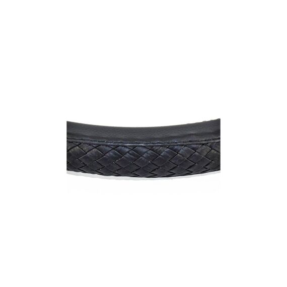 Husa volan auto imitatie piele impletita marime M negru Cod: FX98-poza 3-Dacenergy.ro