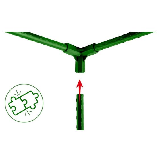 Conectori pentru stalpi gradina, cu 3 poli, tip 3, cu diametrul de 11 mm, constructie modulara, verde, 4 buc-poza 4-Dacenergy.ro