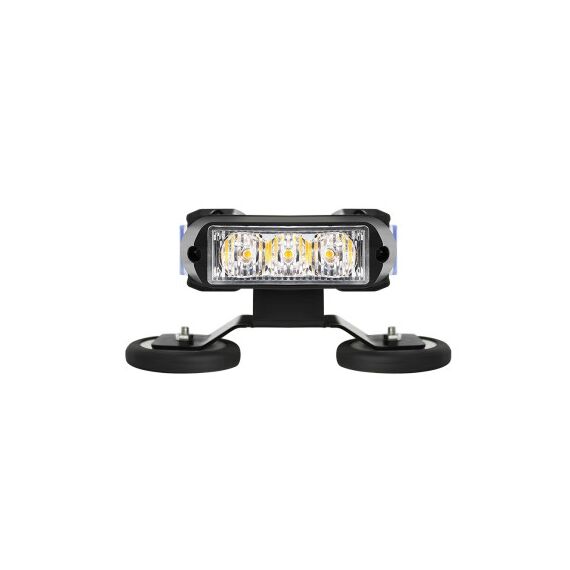 Rampa girofar proiector LED COB stroboscopic lumina portocalie 12 24V baza magnetica Cod: AS-COB-7-4S-poza 7-Dacenergy.ro