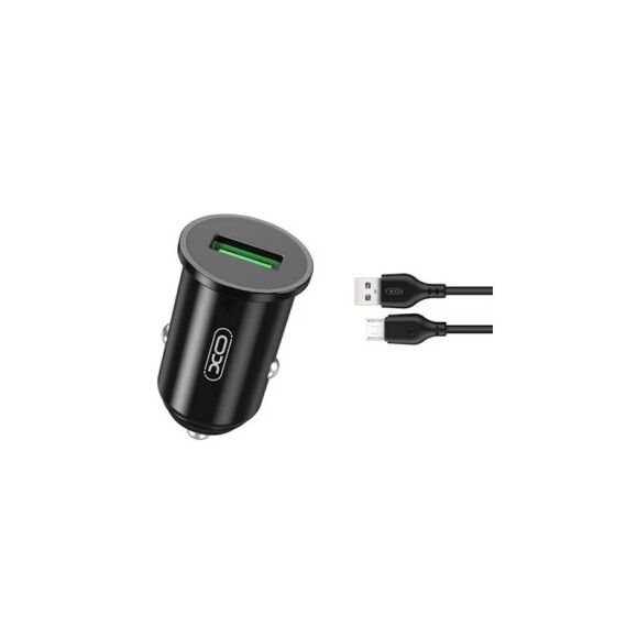Incarcator auto Quick charge QC3.0 18W + cablu Micro USB  Cod:XO-TZ12B-Dacenergy.ro