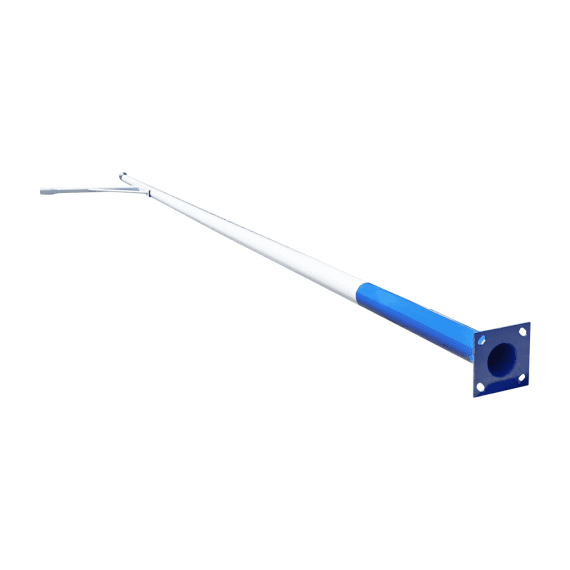 Stalp de fier cu talpa de prindere pentru iluminat stradal 5m BK92688-poza 2-Dacenergy.ro