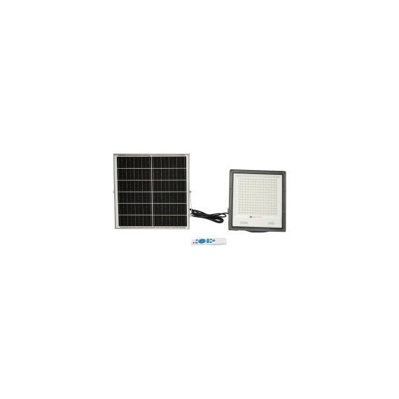 Proiector led de 200w cu panou solar 20W, baterie si telecomanda Cod: BK69712-Dacenergy.ro