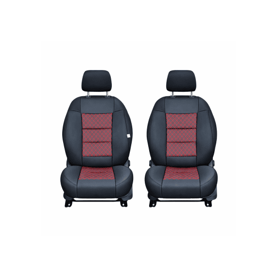 Huse scaune auto universale premium cu bancheta spate fractionata negru rosu Cod: F3001-P43-poza 3-Dacenergy.ro