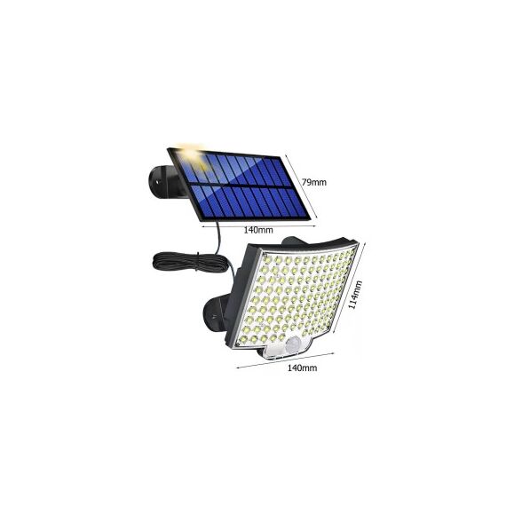 Lampa LED cu panou solar telecomanda si baterie 1500mAh, IP65 Breckner Germany Cod: BK69961-poza 5-Dacenergy.ro