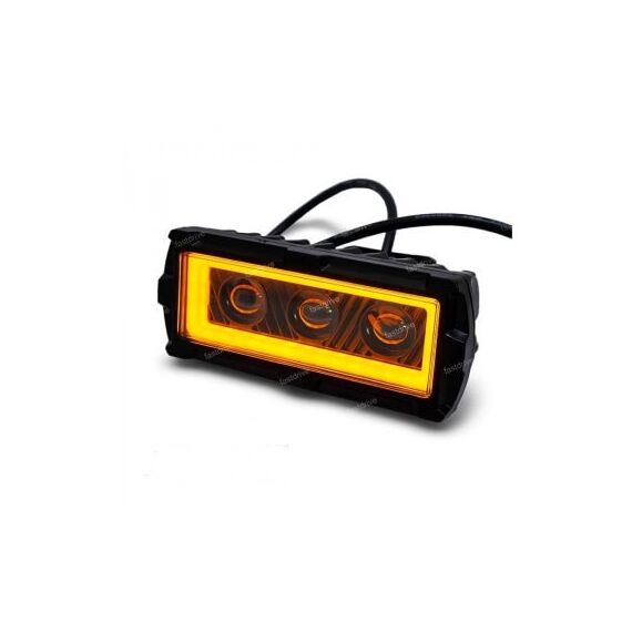 Proiector LED cu angel eyes  DRL alb  1000lm Cod: ZC-3WYB-poza 2-Dacenergy.ro