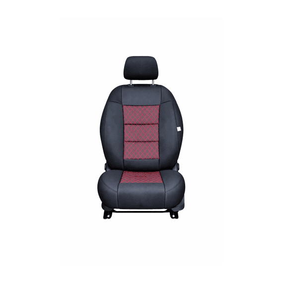 Huse scaune auto universale premium cu bancheta spate fractionata negru rosu Cod: F3001-P43-poza 2-Dacenergy.ro