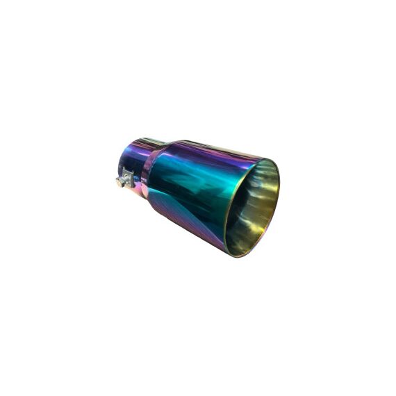 Ornament toba colorat inox universal sport tuning intrare 60mm iesire 70mm lungime  Cod: C84-Dacenergy.ro