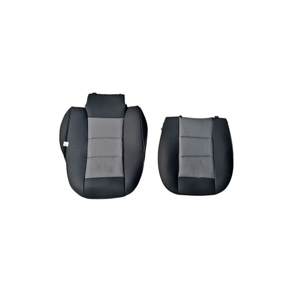 Huse scaune auto universale premium cu bancheta spate fractionata negru gri Cod: F3001-P32-poza 4-Dacenergy.ro