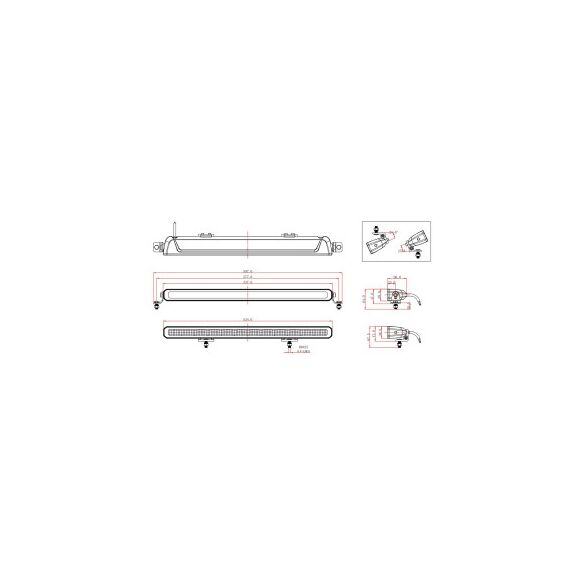 Proiector LED profesional cu mufa conectare tip Deutsch / 5700k (12 Led x 10W)  Cod:KM2160-120W-poza 6-Dacenergy.ro