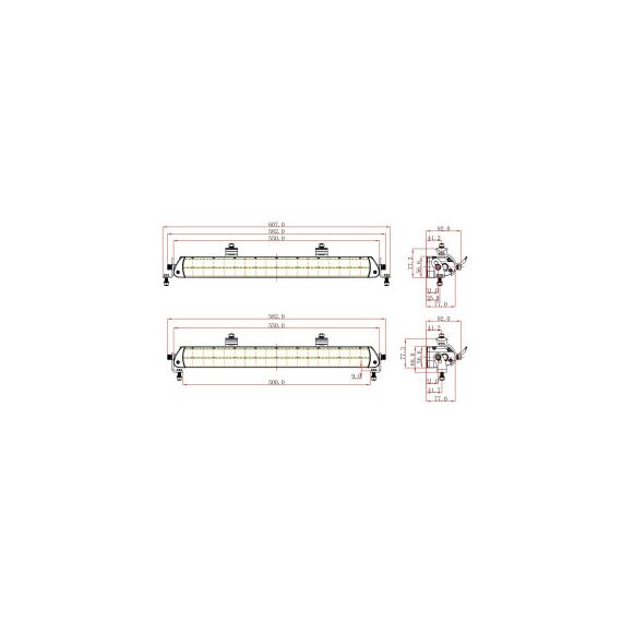 Proiector LED profesional 180W / 5700K (36 Led OSRAM x 5W)  Cod: KM2225-180W-poza 5-Dacenergy.ro