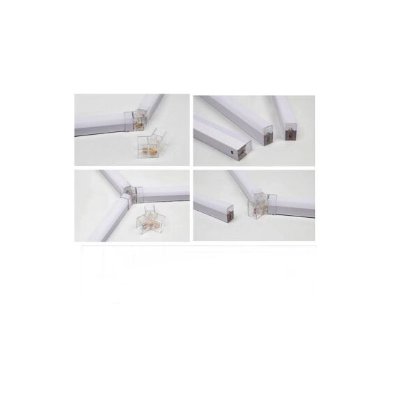 Conector pentru LED tub tip T5   Drept/ V/L/Y/T/   Cod: CON-HEX-Dacenergy.ro