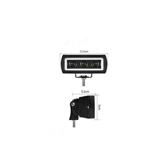 Proiector LED cu angel eyes  DRL alb  1000lm Cod: ZC-3WYB-poza 5-Dacenergy.ro