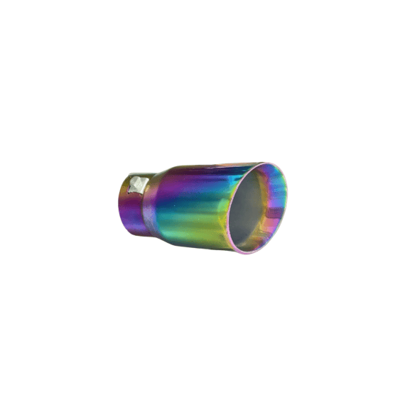 Ornament toba colorat model tesit inox universal sport tuning intrare 60mm iesire 70mm Cod: C83-Dacenergy.ro