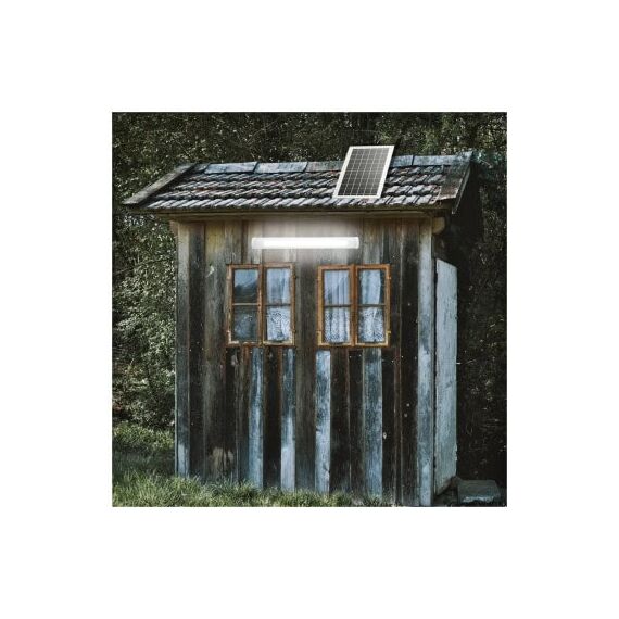 Lampa LED 150W, 6500K cu panou solar policristalin, telecomanda si acumulator 3600mAh IP20  Cod: BK79044-poza 6-Dacenergy.ro