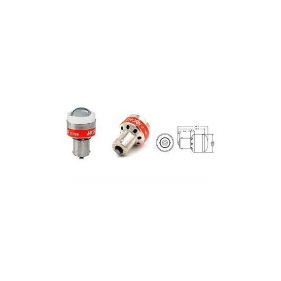Sirena mers inapoi cu bec LED 1W HIGH POWER  Sunet BEEP-BEEP Cod: 2304 -24V-poza 2-Dacenergy.ro