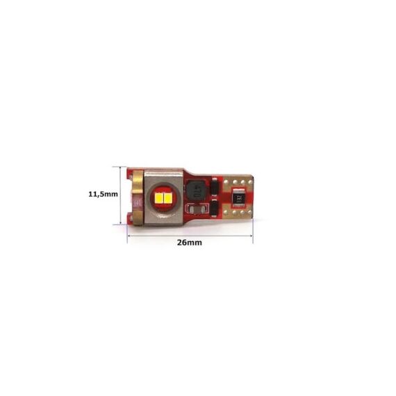 Bec T10 W5W  6SMD 1616 12V CANBUS Lumina alba  Cod: NS-40101-poza 2-Dacenergy.ro