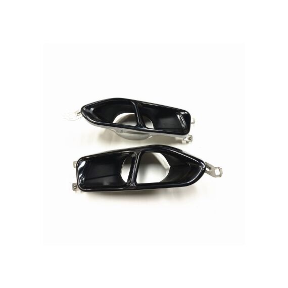 Ornament de toba compatibil BMW Seria 7 G11 G12 tip M 760i - Negru Cod:H201BL-poza 7-Dacenergy.ro
