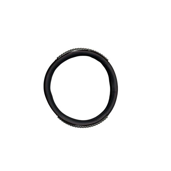 Husa volan imitatie piele cu insertie masaj marime M negru Cod: WK-1401-1-Dacenergy.ro