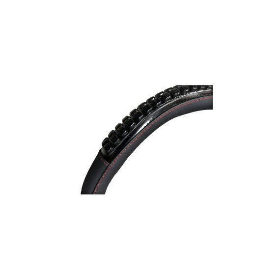 Husa volan imitatie piele cu insertie masaj marime M negru Cod: WK-1401-1-poza 3-Dacenergy.ro