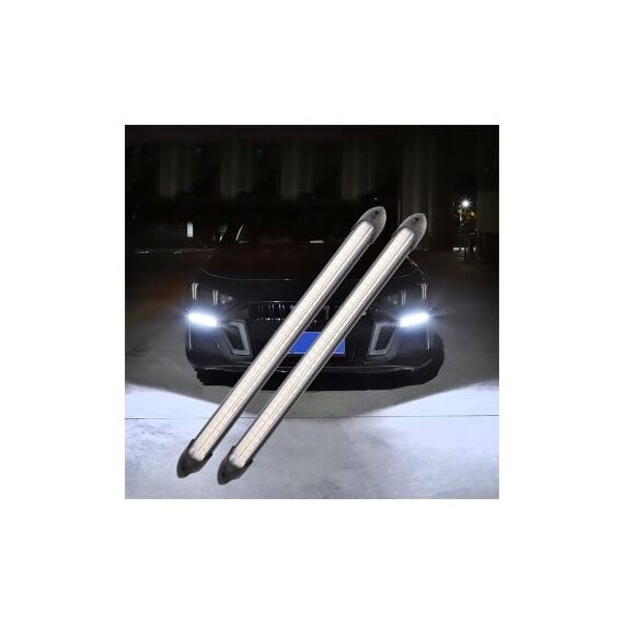 Set lumini LED DRL cu functie de semnalizare dinamica 12V lungime 28cm Cod: FS-1816-poza 2-Dacenergy.ro