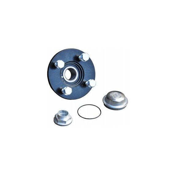 Butuc roata remorca 4x100 cu prezoane M12x1.5 si capac protectie Cod: HC-0203-Dacenergy.ro